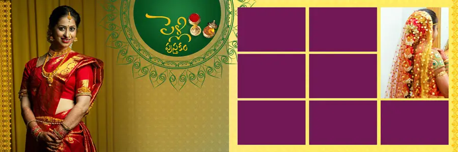 Indian Wedding Album Design PSD