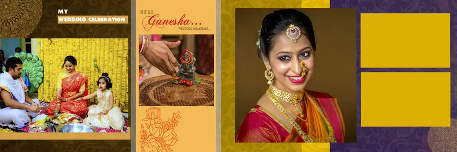 Indian Wedding Album Design PSD