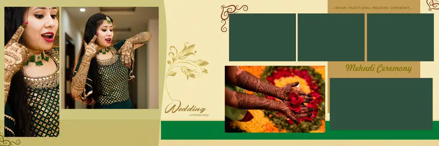 Indian Wedding Album Design PSD