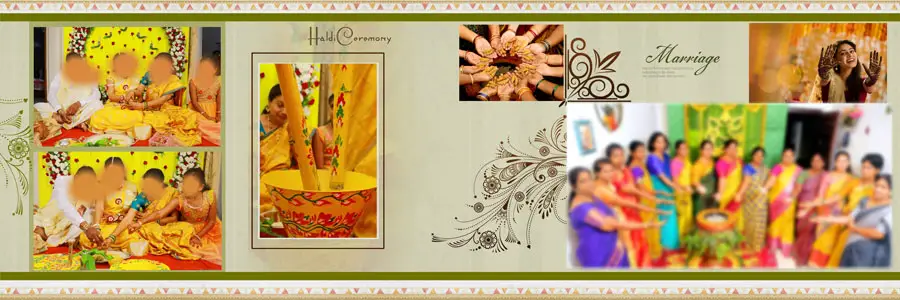 Indian Wedding Album Design PSD