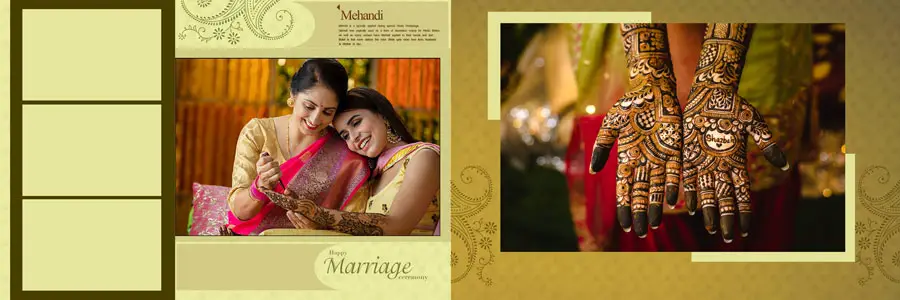 Indian Wedding Album Design PSD