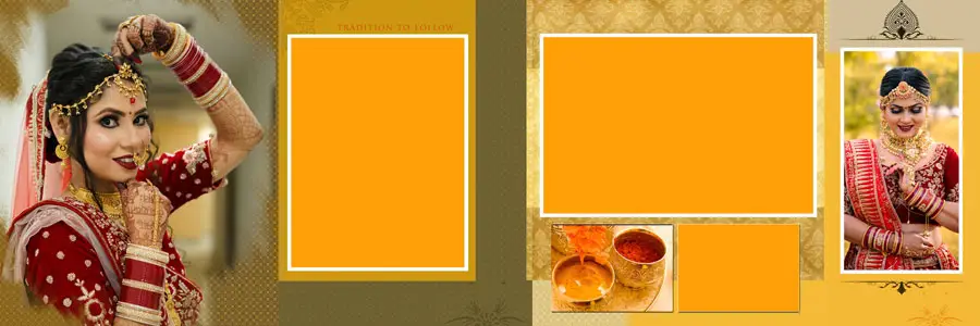 Indian Wedding Album Design PSD