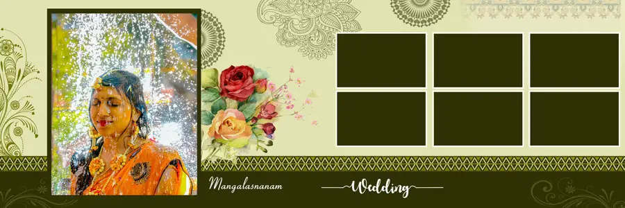 Indian Wedding Album Design PSD