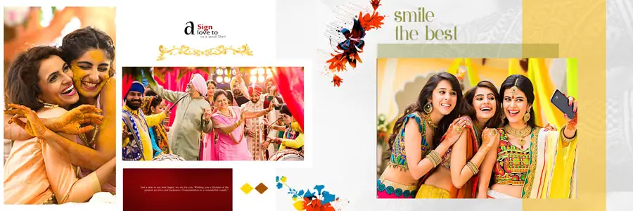 Indian Wedding Album Design PSD