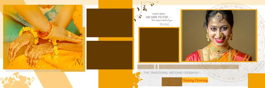 Indian Wedding Album Design PSD