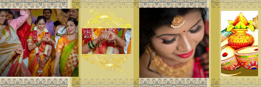 Indian Wedding Album Design PSD