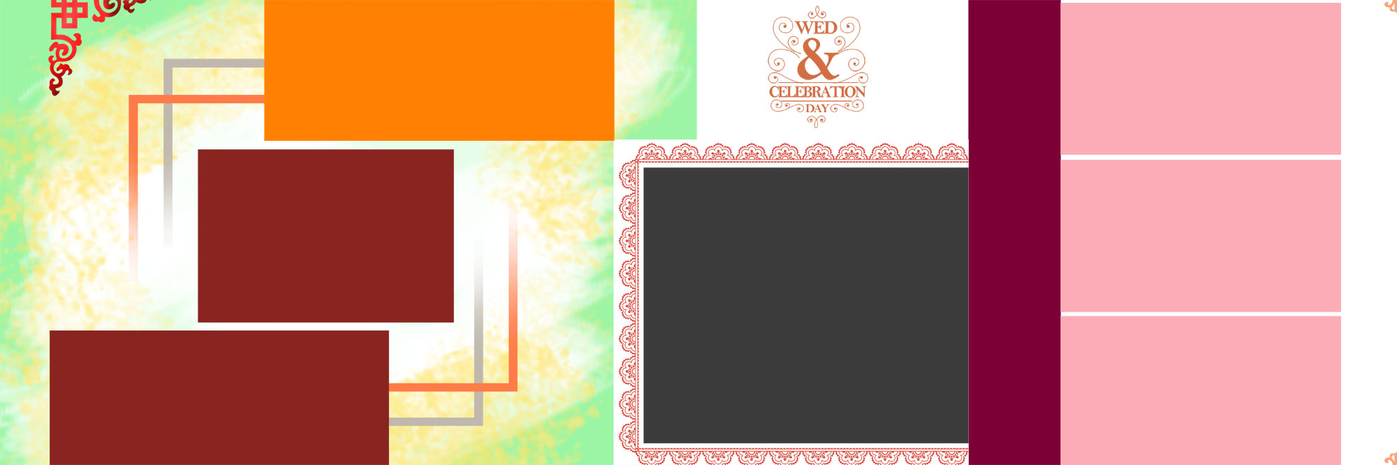 Indian 12x36 Vidhi Album Design PSD