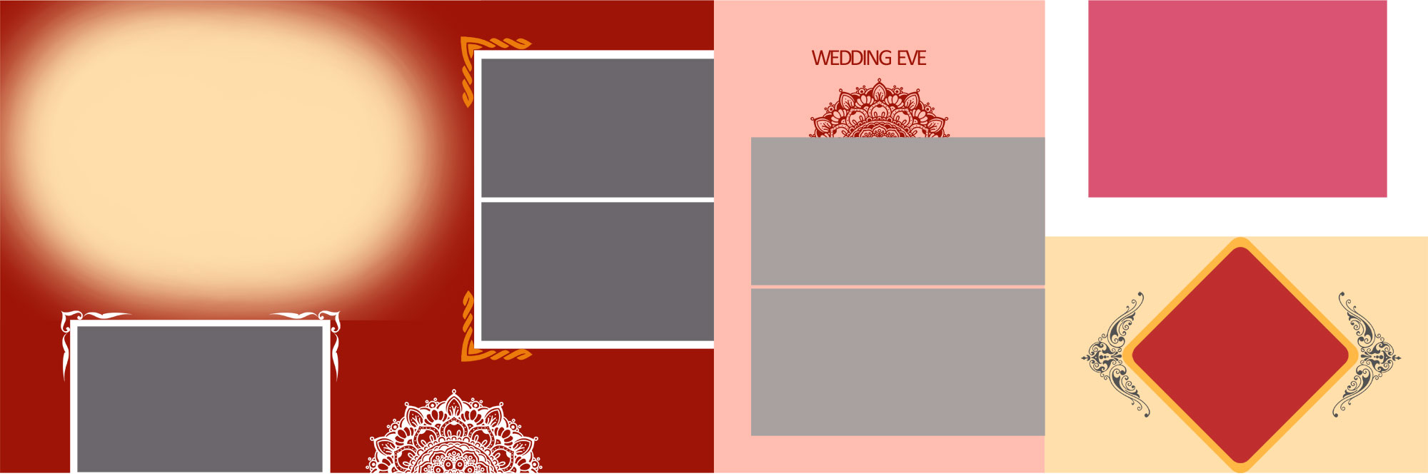 Indian 12x36 Vidhi Album Design PSD