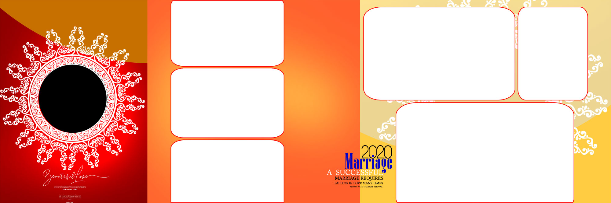 Indian 12x36 Vidhi Album Design PSD
