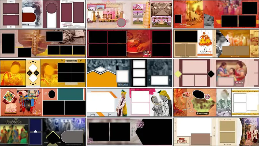 PSD Wedding Album Design Free Download