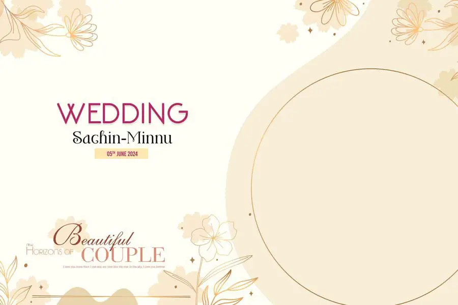 12x18 Wedding Album Cover PSD Design 2025