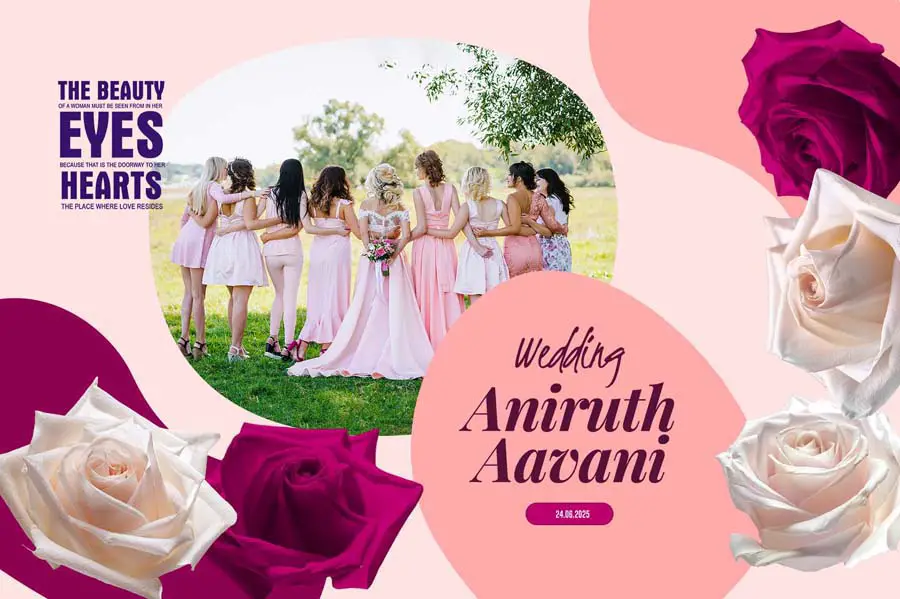 12x18 Wedding Album Cover PSD Design 2025