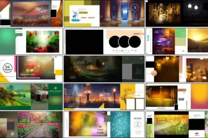 20 Wedding Album Background 12x36 PSD Free Download