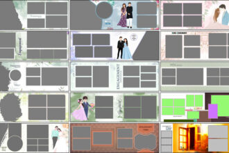 Engagement Moments 12x36 Album PSD Templates Free Download