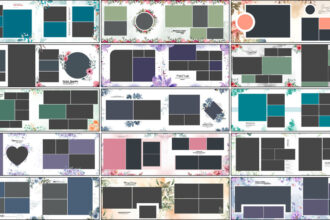 Latest Floral Wedding Album PSD 12x36 Designs 2025