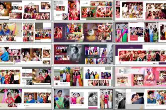 20 Betrothal Photo Album Design 12x36 PSD Free Download