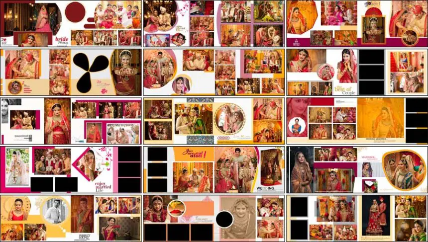 20 Vidhi Wedding Album Design 12x36 PSD Templates