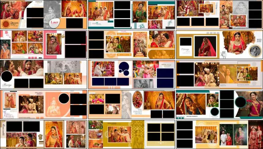 30 New Wedding Photo Album 12x36 Inner PSD Templates