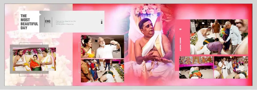 Betrothal Photo Album Design 12x36 PSD