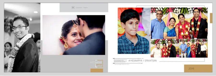 Betrothal Photo Album Design 12x36 PSD