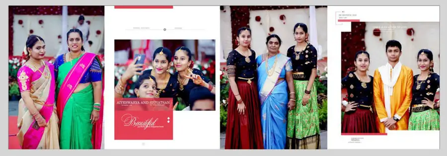 Betrothal Photo Album Design 12x36 PSD