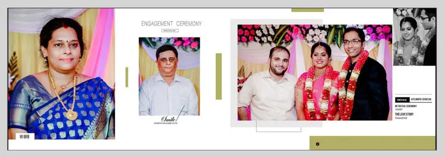 Betrothal Photo Album Design 12x36 PSD