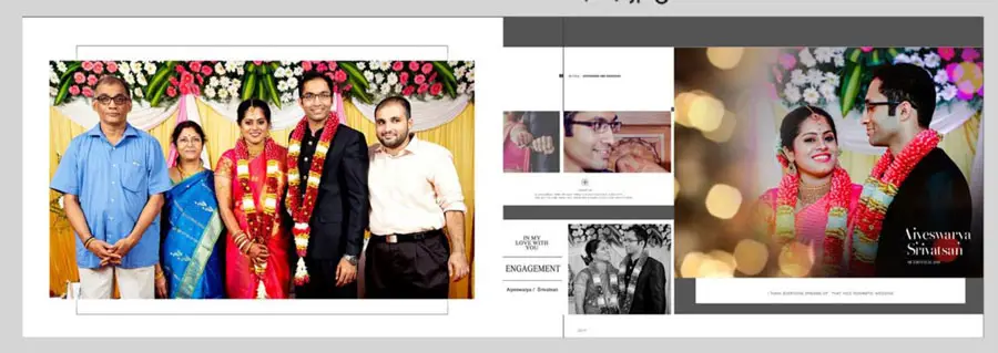 Betrothal Photo Album Design 12x36 PSD