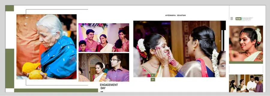 Betrothal Photo Album Design 12x36 PSD
