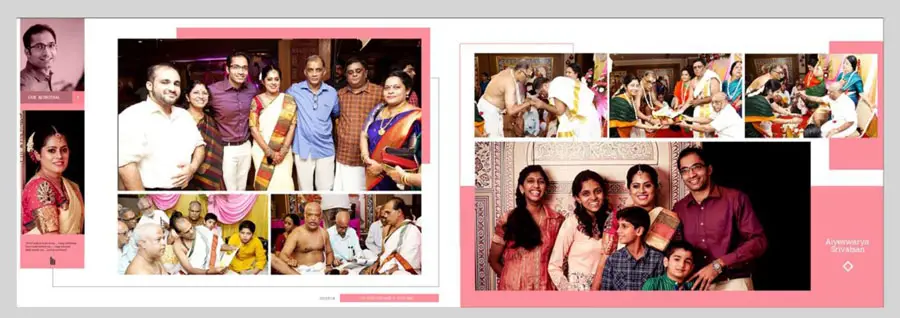 Betrothal Photo Album Design 12x36 PSD