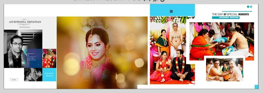 Betrothal Photo Album Design 12x36 PSD