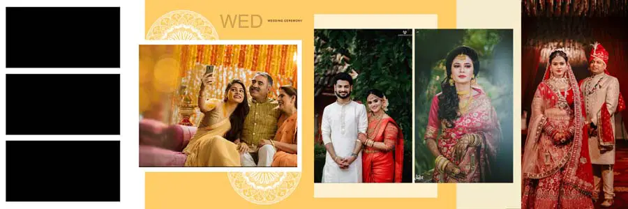 New Wedding Photo Album 12x36 Inner PSD Templates