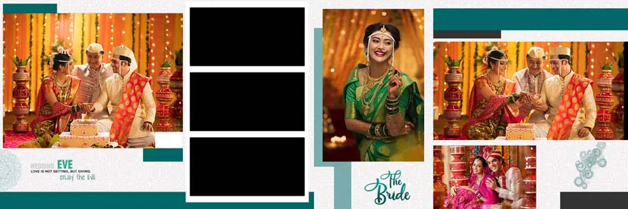 New Wedding Photo Album 12x36 Inner PSD Templates