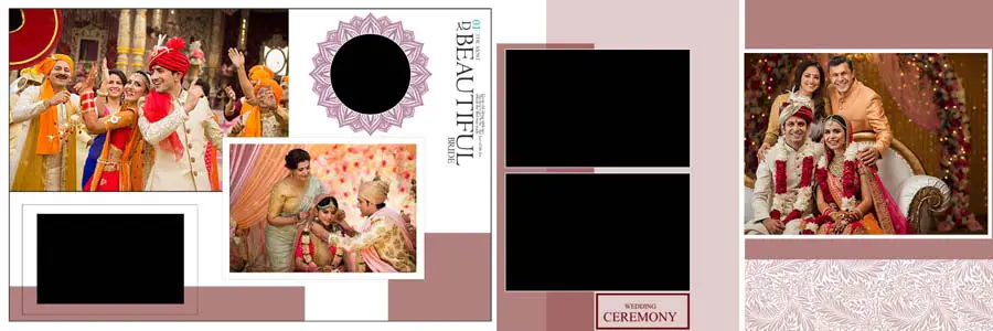 New Wedding Photo Album 12x36 Inner PSD Templates