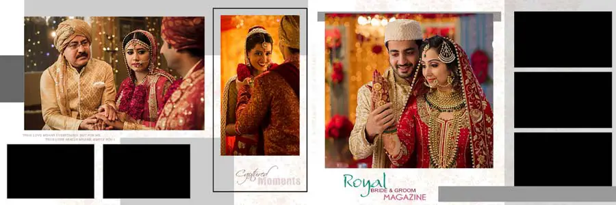 New Wedding Photo Album 12x36 Inner PSD Templates