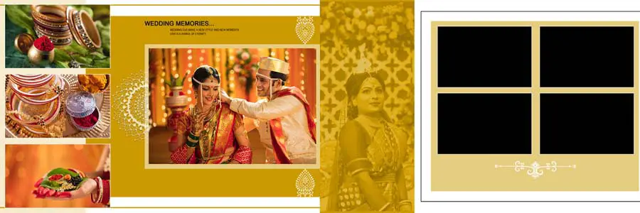 New Wedding Photo Album 12x36 Inner PSD Templates