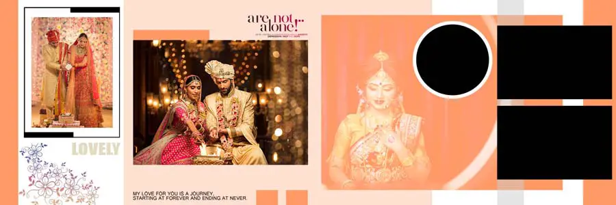 New Wedding Photo Album 12x36 Inner PSD Templates