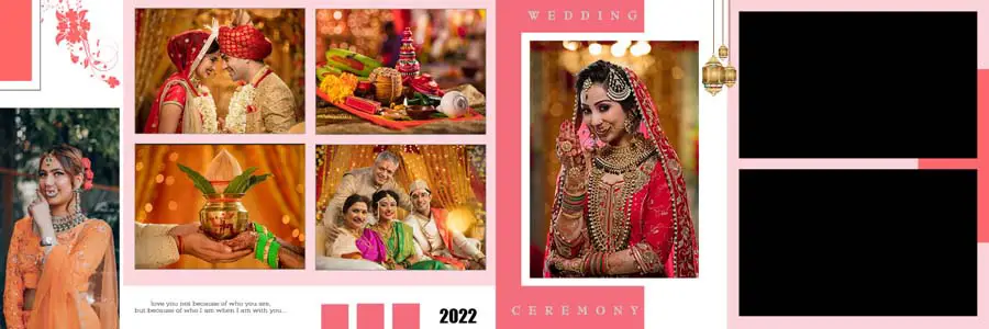 New Wedding Photo Album 12x36 Inner PSD Templates