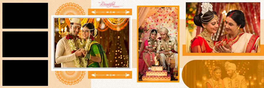 New Wedding Photo Album 12x36 Inner PSD Templates