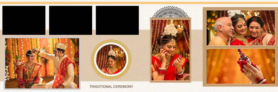 New Wedding Photo Album 12x36 Inner PSD Templates