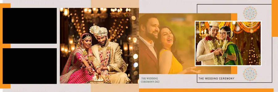 New Wedding Photo Album 12x36 Inner PSD Templates