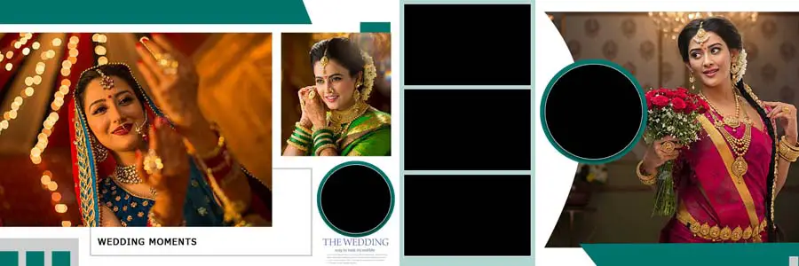 New Wedding Photo Album 12x36 Inner PSD Templates