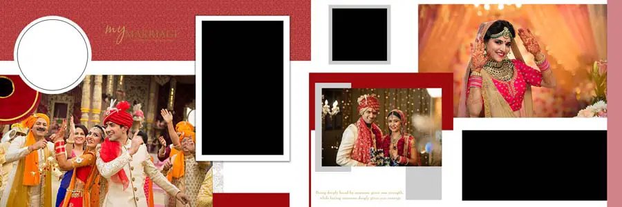 New Wedding Photo Album 12x36 Inner PSD Templates
