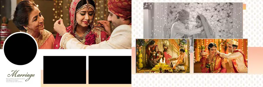 New Wedding Photo Album 12x36 Inner PSD Templates