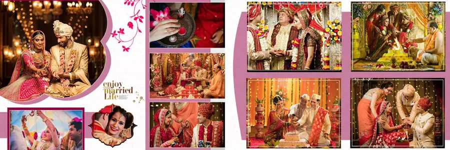 Vidhi Wedding Album Design 12x36 PSD Templates