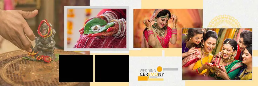 Vidhi Wedding Album Design 12x36 PSD Templates