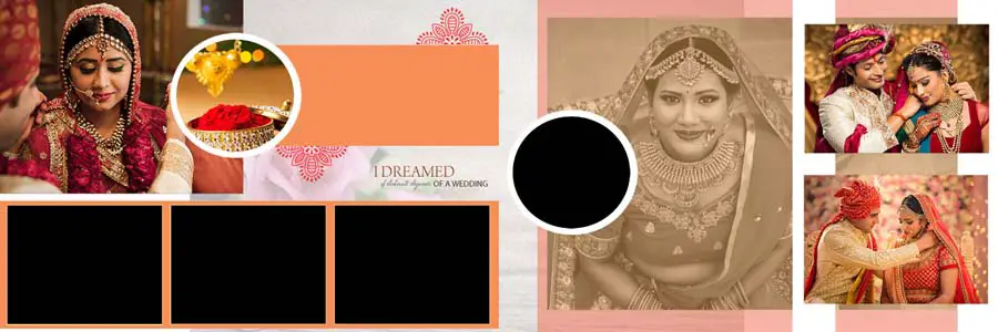 Vidhi Wedding Album Design 12x36 PSD Templates