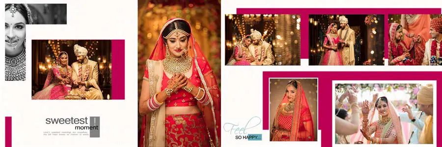 Vidhi Wedding Album Design 12x36 PSD Templates