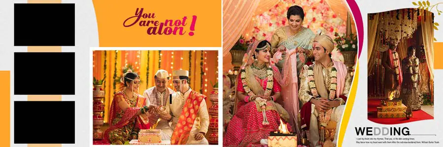Vidhi Wedding Album Design 12x36 PSD Templates