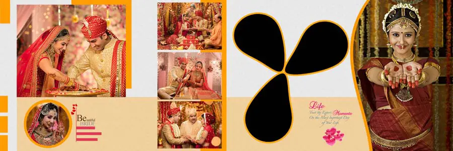 Vidhi Wedding Album Design 12x36 PSD Templates