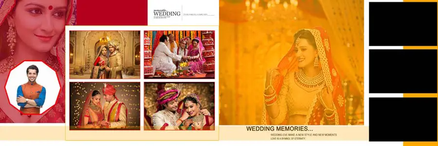 Vidhi Wedding Album Design 12x36 PSD Templates